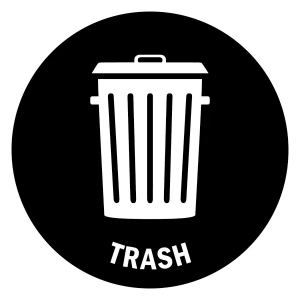 Trash symbol